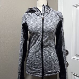 Reebok Women's Sports Jacket Size S - Heather Grey Slim Fit